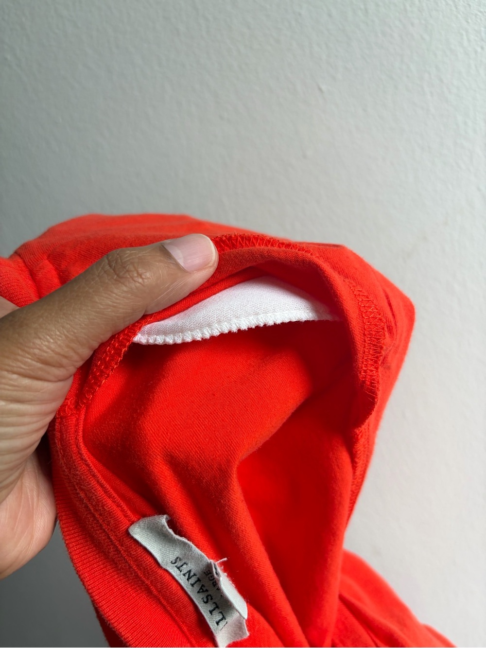 All Saints Bright Red Orange Sleeveless Tank Top - Picture 7 of 7